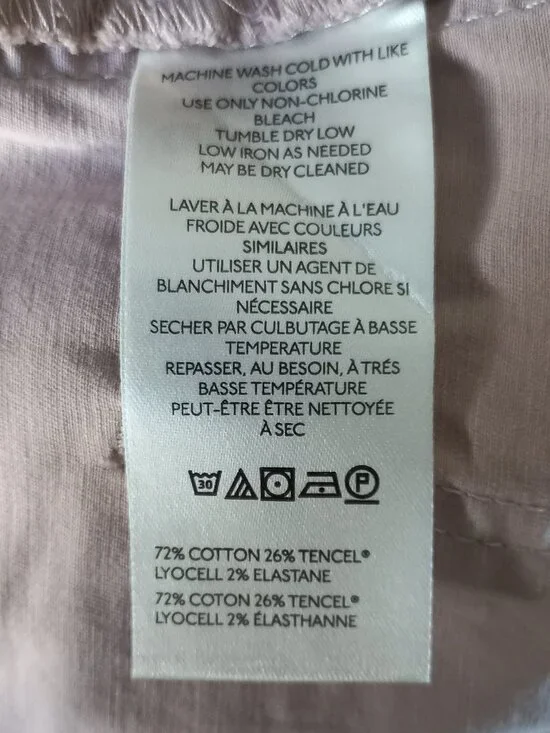 ANTHROPOLOGIE dusty rose twill jogger pants - Picture 11 of 11